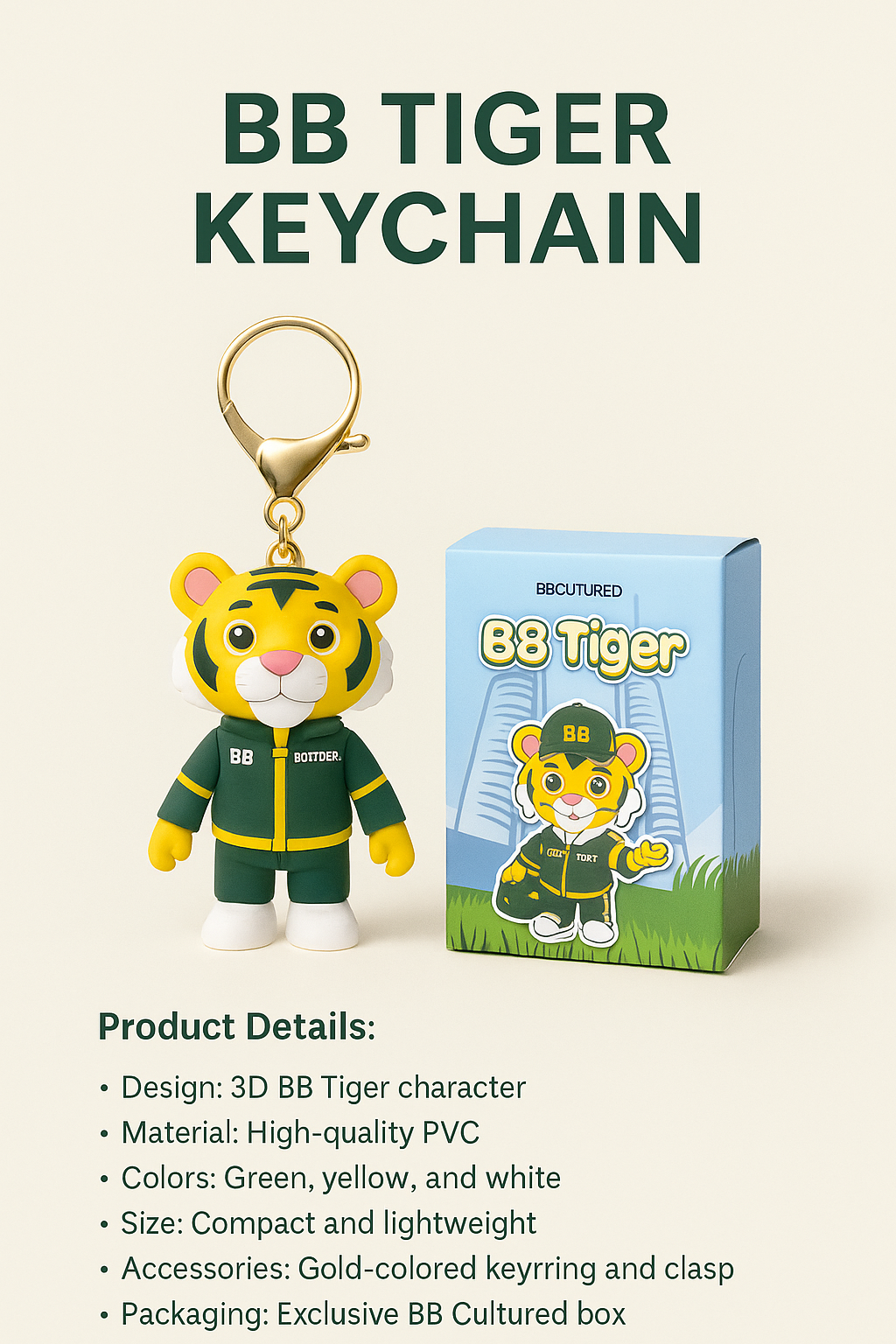 BB TIGER KEYCHAIN