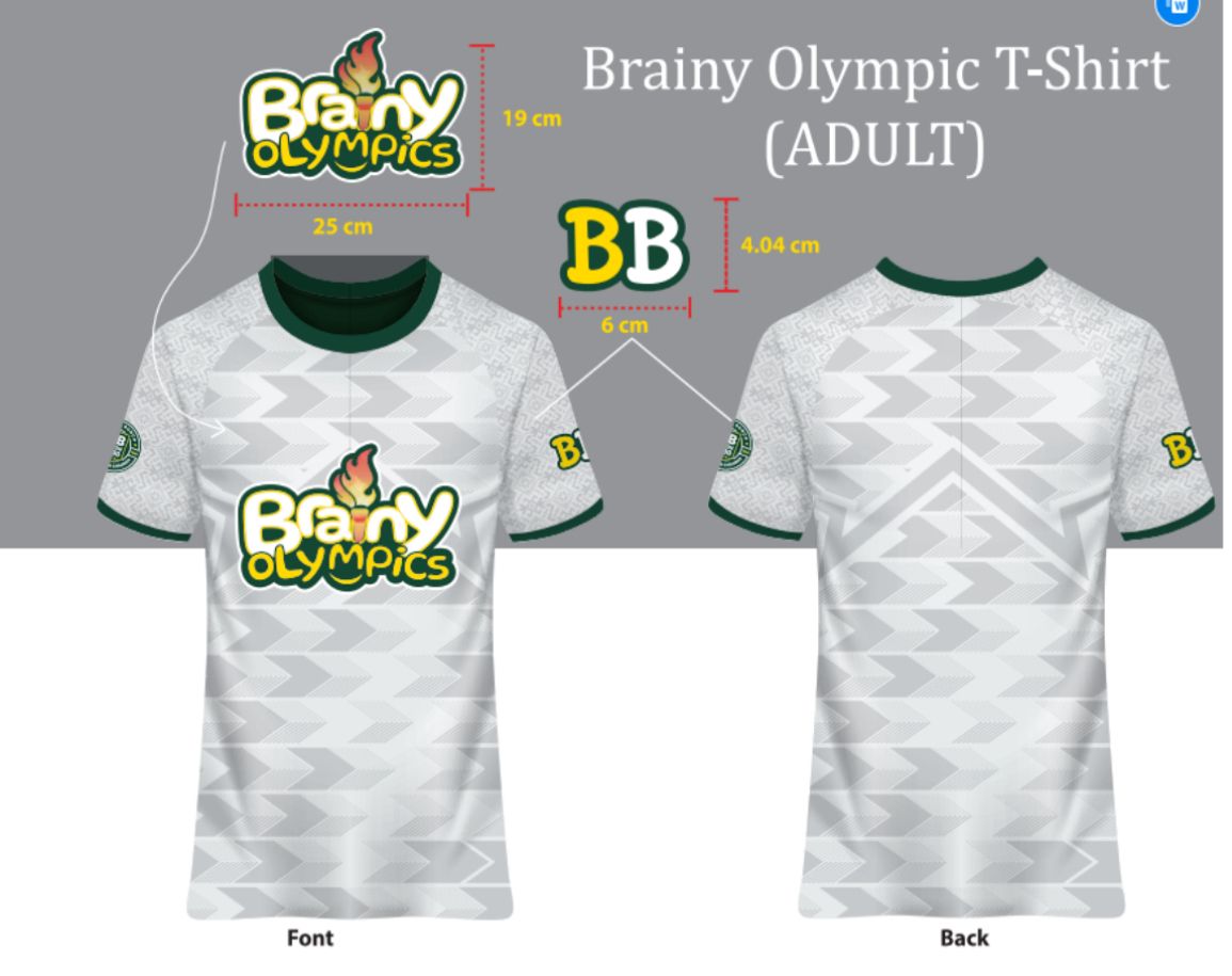 Brainy Olympics Adult Short Sleeve