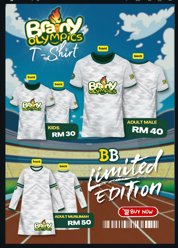 Brainy Olympics Kids Short Sleeve
