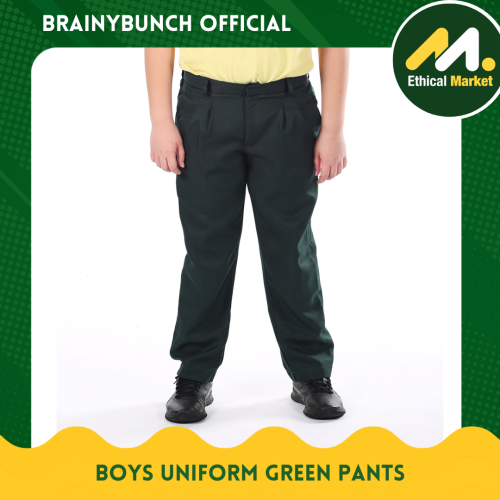 Brainy Bunch Elementary Boys Uniform Green Pants