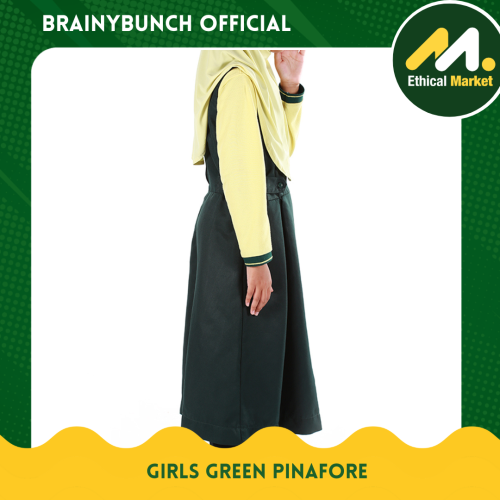 Brainy Bunch Elementary Girls Green Pinafore