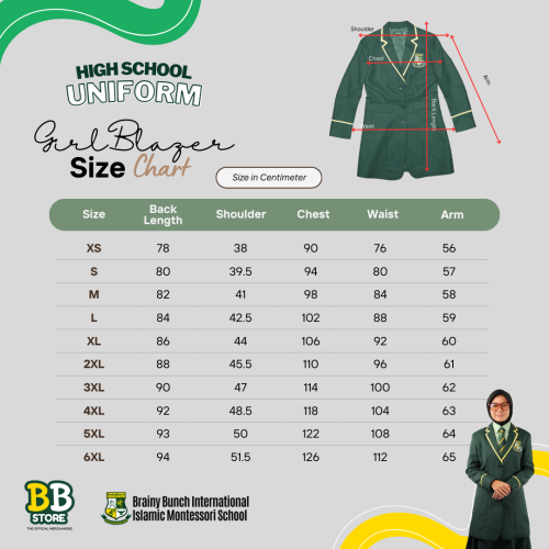 Brainy Bunch Highschool - Blazer (Girls)